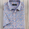 Bugatchi Circle Print Short Sleeve Shirt