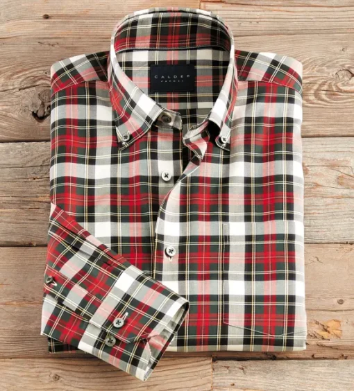 Calder Carmel Long Sleeve Plaid Button Down Shirt