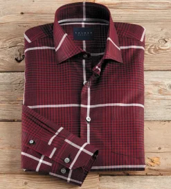 Calder Carmel Long Sleeve Windowpane Plaid Shirt