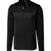 Cutter & Buck Traverse Stripe Interlock Half Zip Pullover