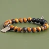 Kenton Michael Pendant Tiger Eye Bracelet