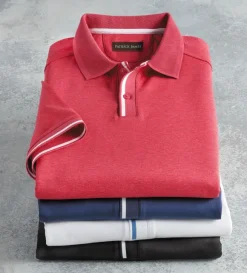 Patrick James Aqua Cotton Polo