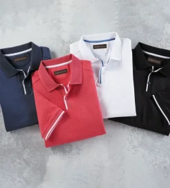 Patrick James Aqua Cotton Polo