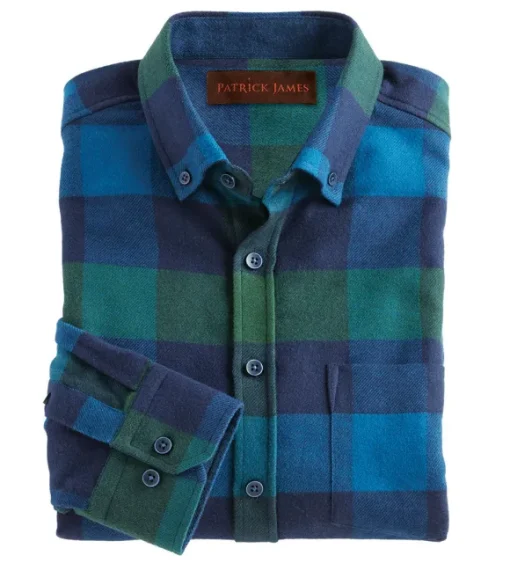 Patrick James Check Flannel Long Sleeve Shirt