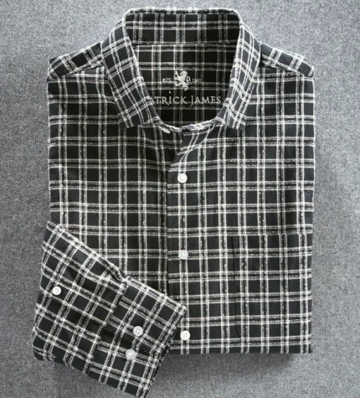 Patrick James Fancy Plaid Long Sleeve Sport Shirt