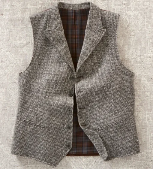 Patrick James Herringbone Vest