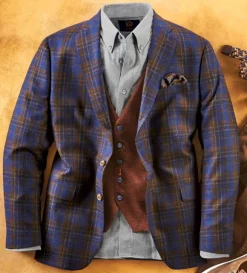 Patrick James Plaid Sport Coat