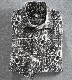 Patrick James Shattered Glass Long Sleeve Sport Shirt