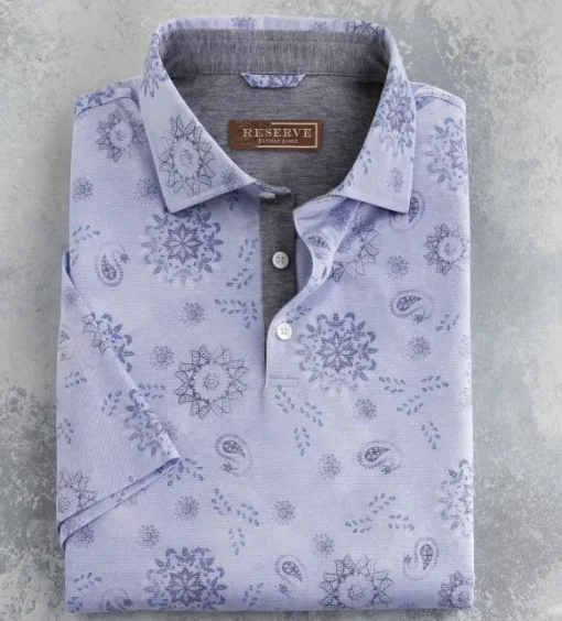 Reserve Bandana Print Polo