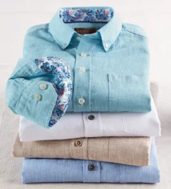Reserve Solid Linen Blend Shirt