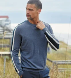 Reserve Striped Sleeve Sweater