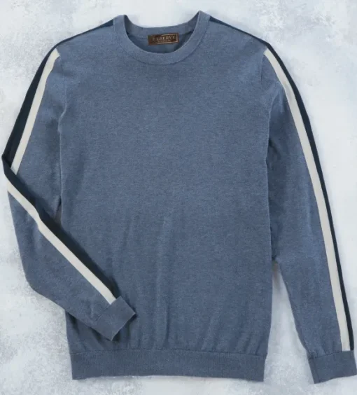 Reserve Striped Sleeve Sweater