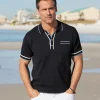 Reserve Sweater Knit Short Sleeve Polo