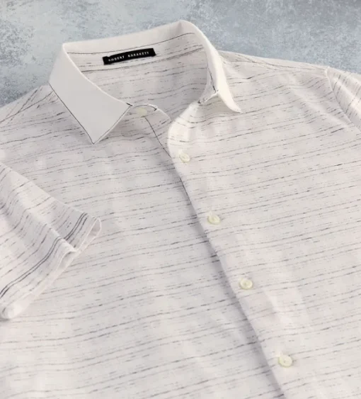 Robert Barakett Torchwood Knit Short Sleeve Sport Shirt