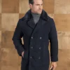 Robert Comstock Boucle Three-Quarter Length Coat