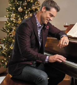Robert Graham Chianti Neat Print Velvet Sport Coat