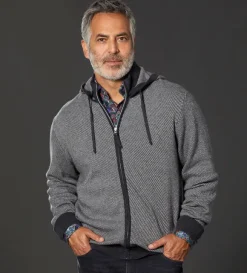 Robert Graham Onyx Full-Zip Hoodie