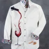 Robert Graham Pinot Noir Pour Long Sleeve Sport Shirt
