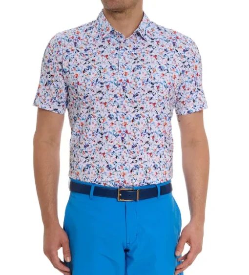 Robert Graham Short Sleeve Lucca Knit Polo