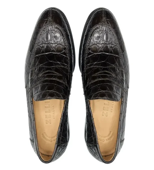Zelli Roma Genuine Crocodile Slip-On Loafer