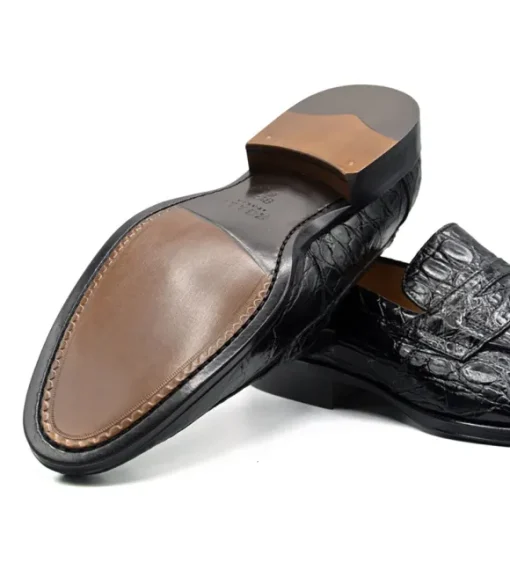 Zelli Roma Genuine Crocodile Slip-On Loafer