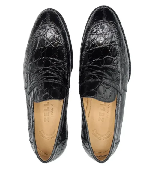 Zelli Roma Genuine Crocodile Slip-On Loafer
