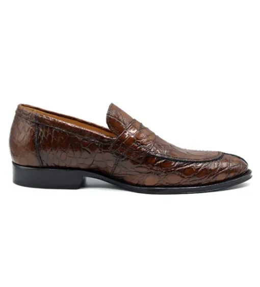 Zelli Roma Genuine Crocodile Slip-On Loafer