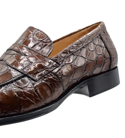 Zelli Roma Genuine Crocodile Slip-On Loafer