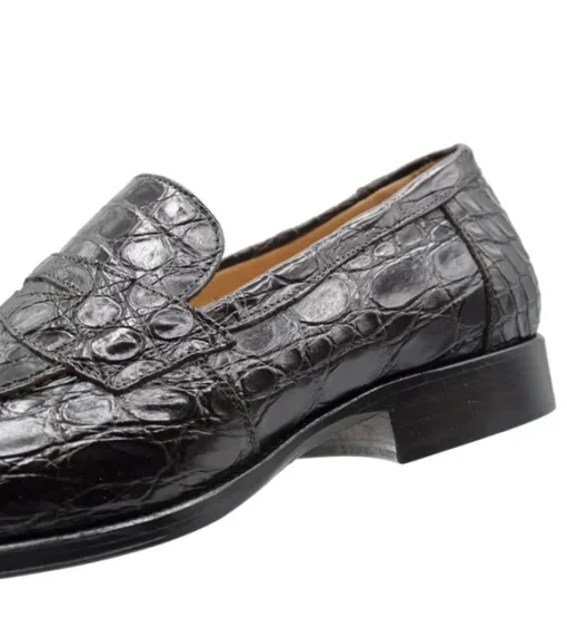Zelli Roma Genuine Crocodile Slip-On Loafer