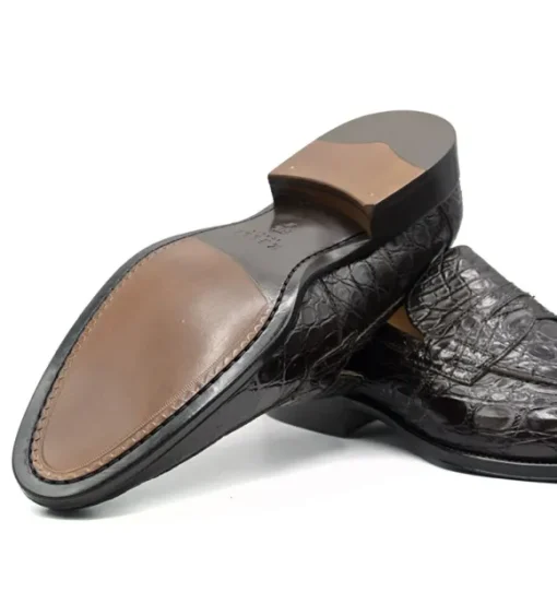 Zelli Roma Genuine Crocodile Slip-On Loafer