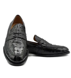 Zelli Roma Genuine Ostrich Quill Slip-On Loafer